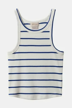 Organic Rib High Neck Tank Top
