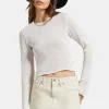 Sheer L/S Knit Top