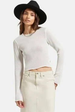 Sheer L/S Knit Top