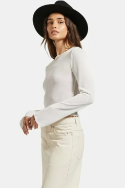 Sheer L/S Knit Top