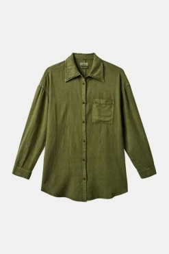 Vintage Linen L/S Woven Shirtdress
